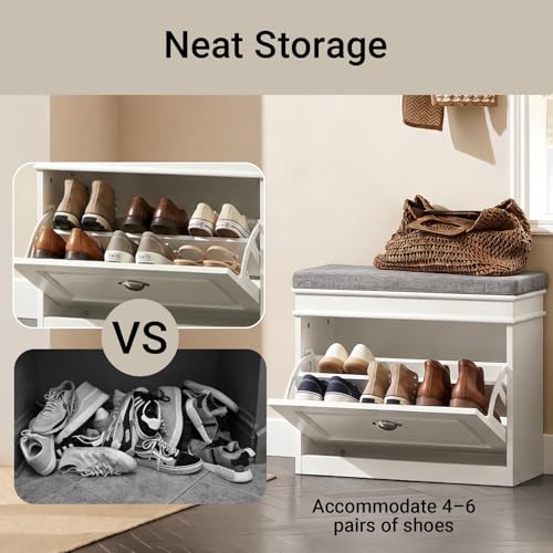 Haotian Small Shoe Cabinet for Entryway