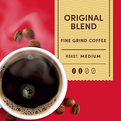 Tim Hortons Original Blend Medium Roast Ground Coffee - Classic Roast, 48 Ounce Canister