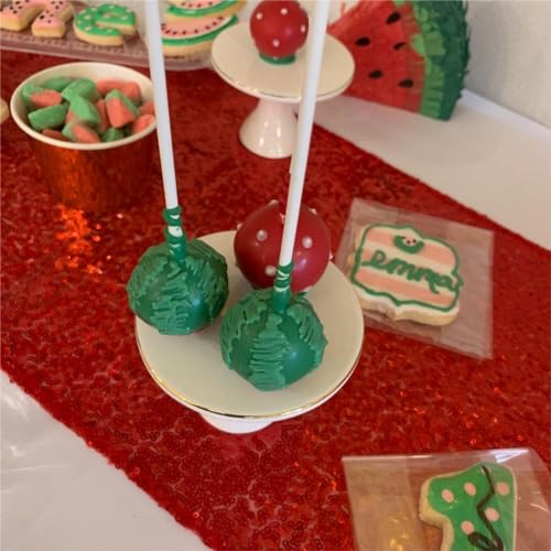 JYFLZQ Red Sequin Table Runner 12x108 inches - 10 Pack for Parties