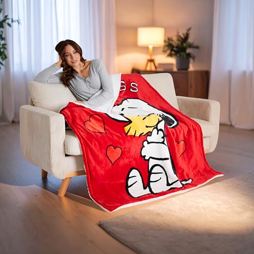 Get Trend Snoopy Electric Heated Blanket Twin Size with 9 Heat Settings