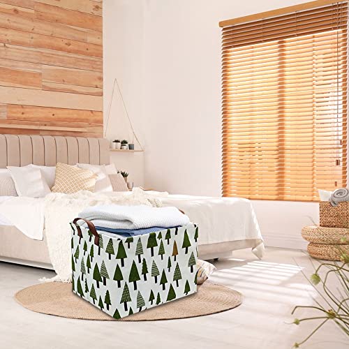 Tree basket,Laundry Basket Green Hamper Fabric Laundry Hamper,for baby hamper Nursery Toy Organizer tree room decor,Christmas gift decor,Gift Basket (tree)