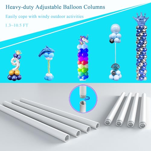 Balloon Arch Stand Kit 7.5ft Large Round Backdrop Frame Adjustable Half Circle