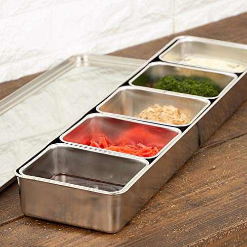TKG遠藤商事 Endo Shoji TKG AYK11004 Seasoning Containers, 4 Pieces, Width