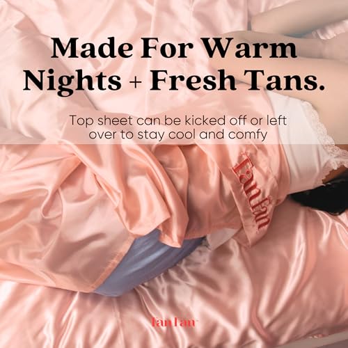 Self Tan Sleep Sack for Hot Sleepers - Cooling, Stain-Resistant, Roomy Sleep Wrap