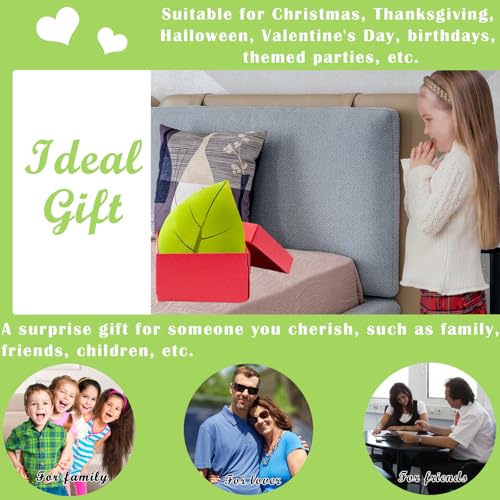 zhidiloveyou Leaf Pillow Plush Stuffed Plant Shaped Decorative Cushion Cute 3D Leaf Toy 19.7"