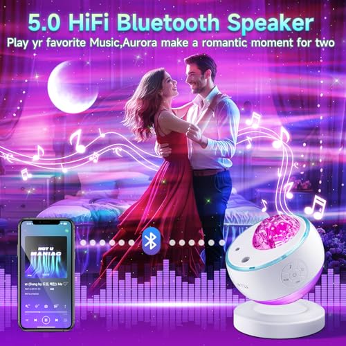 Iceberg Northern Lights Projector - Multicolor Galaxy Light with Bluetooth