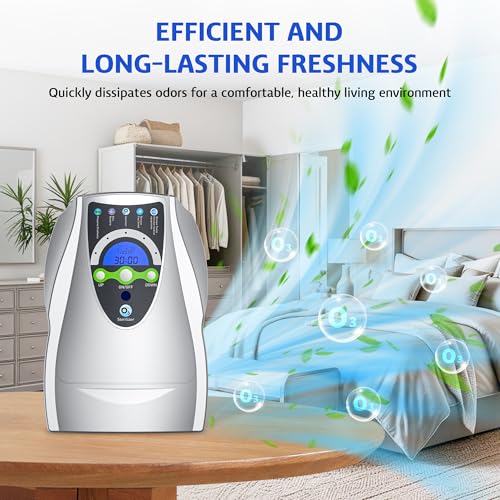 Ozone Generator Purifier for Air Water Fruits Vegetables - Silver