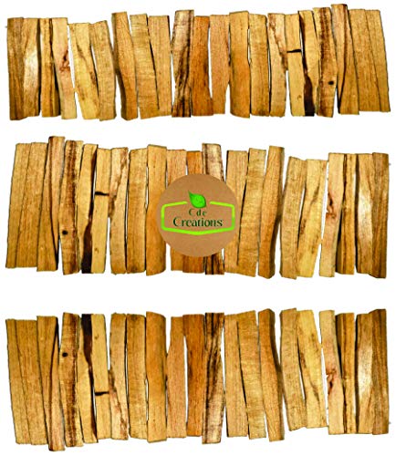 60 Premium Wild Harvested Palo Santo Sticks for Smudging & Rituals - 4 Inches