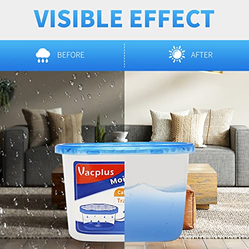 Vacplus Moisture Absorber 16 Pack - Fragrance-Free Dehumidifier, 10.5 OZ
