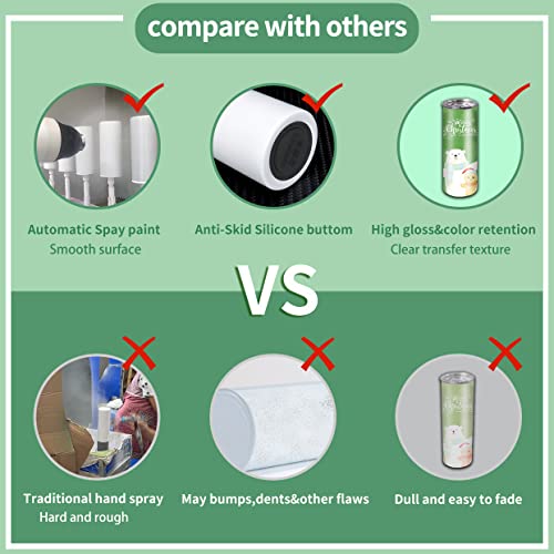 20oz Sublimation Tumblers Bulk 24 Pack - Stainless Steel Insulated Cups with Lids