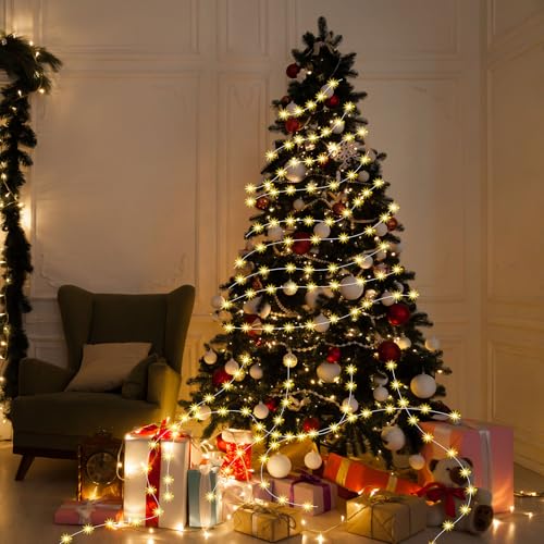 Macarrie 12 Pcs USB Fairy Lights 16 ft Warm White - 50 LED, USB Powered, Decor Gift
