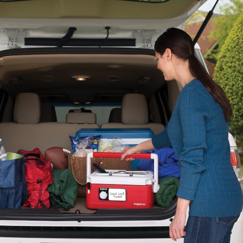 Red Presto 6-Quart Nomad Traveling Slow Cooker with Locking Lid & Carry Handle