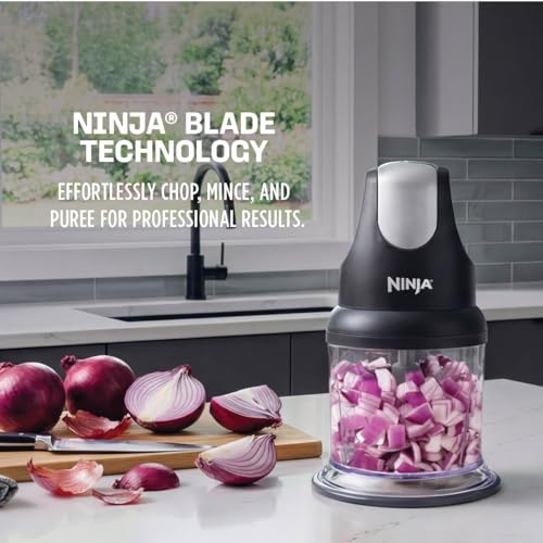 Ninja Express Chop Manual Food Processor 16oz Gray NJ100GR