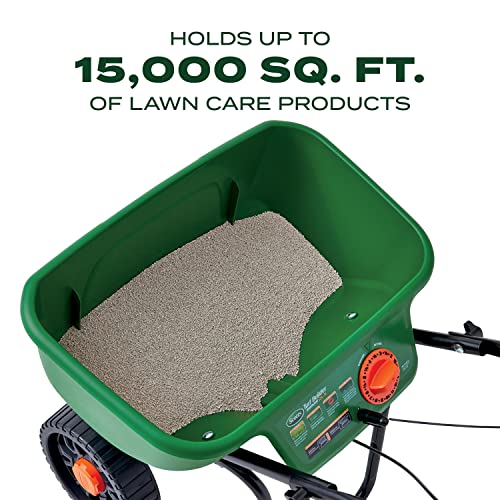 Scotts Turf Builder EdgeGuard DLX Broadcast Spreader for Lawn, Seed & Salt - Single Pack / Deluxe