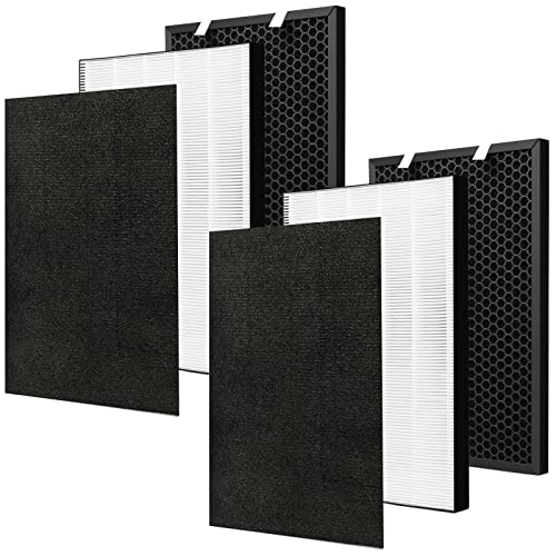 XY100T 2 HEPA + 2 Carbon Filter Replacement for Bissell Air220 & Air320 - Compatible Filters