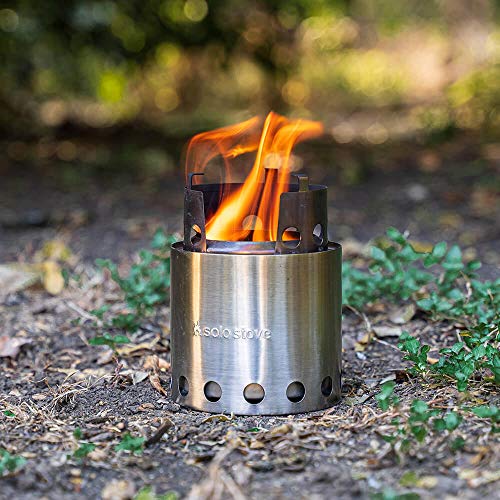 Portable Camping Stove - Efficient Wood Burning, Low Smoke, Quick Boil, Ultralight 9oz