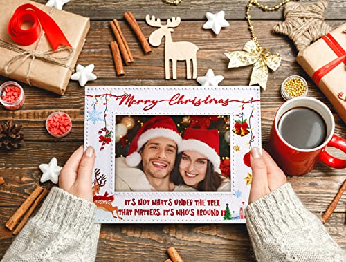 FaCraft Christmas Snowflake Photo Frame 4x6 - Family Holiday Decor 2026
