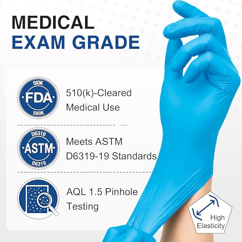 Schneider Disposable Latex-Free Powder-Free Medical Exam Gloves Medium - 1000 Pack