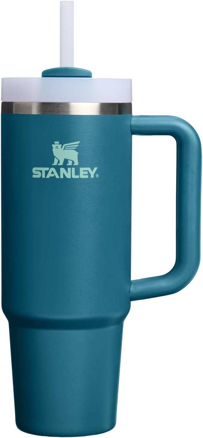 STANLEY Quencher H2.0 Tumbler - 30 oz Insulated Stainless Steel Cup with Handle & Straw | Coastal Teal