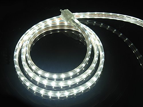 CBConcept Dimmable 164ft LED Rope Light 18000 Lumen 6000K Pure White Indoor Outdoor