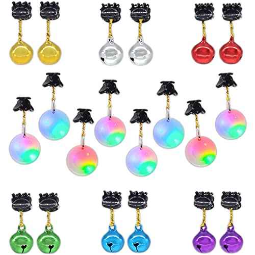 Set of 20 Beard Ornaments, 4 Christmas Light Decorative Balls and 16 Christmas tinting Bells, Great, New Year Gift.