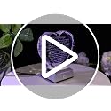 Gifts for Wife from Husband - Crystal Heart with Multicolor Base (Ornalrist) - Keepsake Night Light
