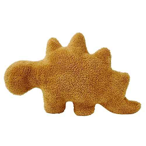 Dino Nugget Pillow, 18 inch Soft Dinosaur Chicken Nuggets Pillow for Birthday Gifts, Dinosaur Theme Party Decorations (Stegosaurus, Small)