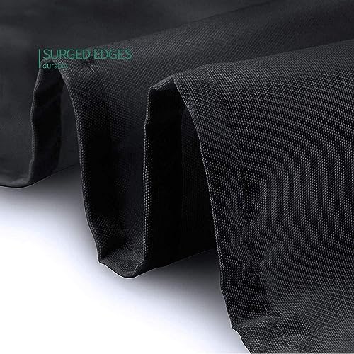 Surmente 10 Pack 120 Inch Black Round Tablecloth for Events & Dining