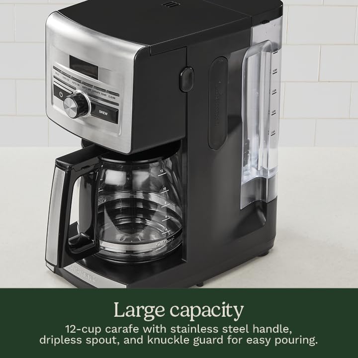 Cuisinart 12-Cup Glass Carafe Automatic Coffee Maker with Programmable Brew