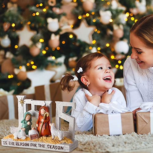 Geosar Jesus Nativity Scene Figures Holy Family Christmas Creche Set