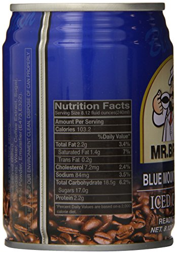 Instant Coffee Pack of 24 - Blue Mountain Flavored Mr. Brown Iced Coffee