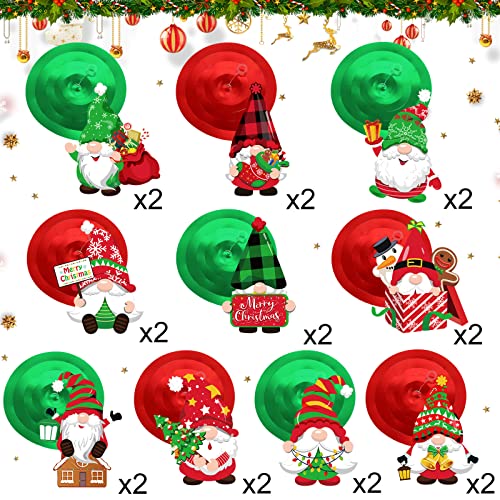 30 Pieces Christmas Hanging Swirls Decorations Gnomes Hanging Swirl, Xmas Holiday Birthday Party Decoration for Christmas Home Party Outdoor Indoor Decor Holiday Presents Baby Shower Supplies