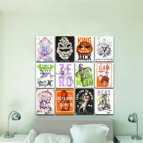 Nightmare Before Christmas Posters Room Decor - 12 Pc Bundle for Kids