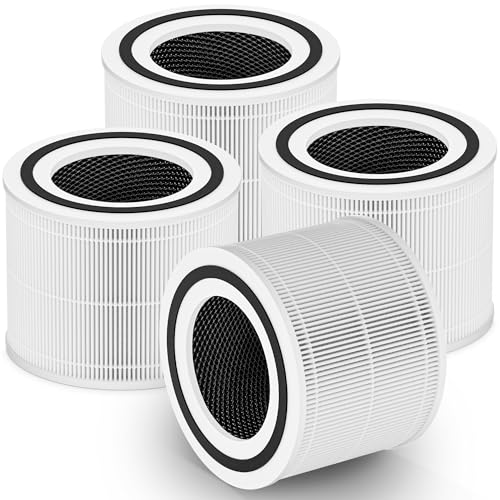 White 4 Pack 240 Replacement Air Filter for PuroAir 240 Air Purifier - Compatible