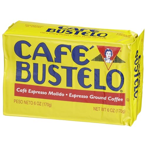 Café Bustelo Dark Roast Ground Coffee 6oz Brick Pack of 12