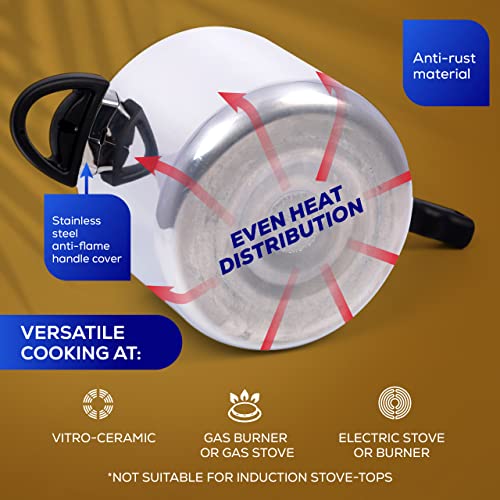 Universal Ultra 4.8 Quart Pressure Cooker - Anti-Rust Aluminum, 5-Servings