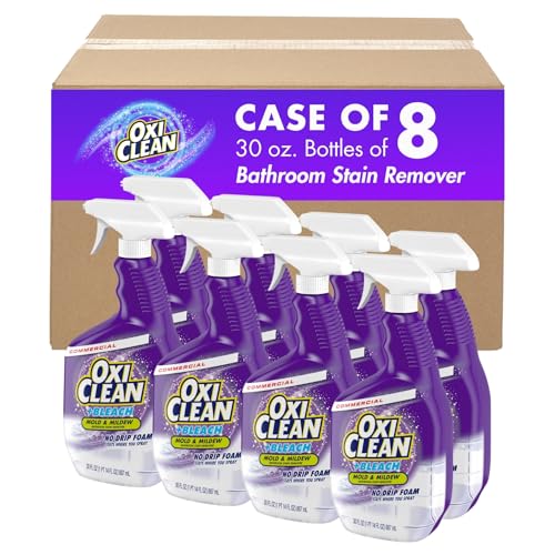 OxiClean Professional Bleach Foam Bathroom Stain Remover - 8 Pack, 30 Fl Oz
