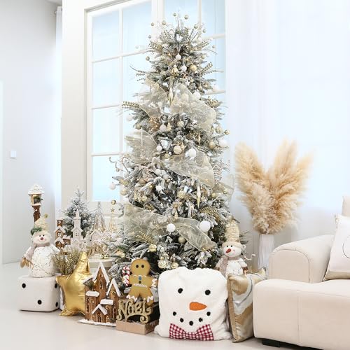 Sea Team Assorted Size Christmas Ball Ornaments 70-Pack Gold Multi-Size 1.18-1.97 inch