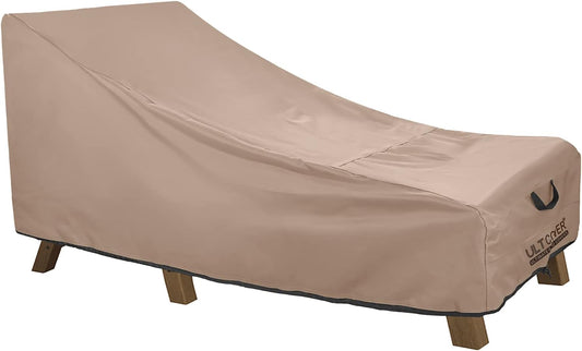 ULTCOVER Waterproof Patio Lounge Chair Cover - Heavy Duty Protection for 84L x 32W x 32H Inch Chairs