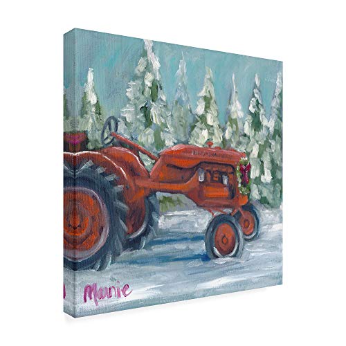 Trademark Fine Art Tractor Canvas Wall Art 24x24 Allis Chalmers Holiday by Marnie Bourque