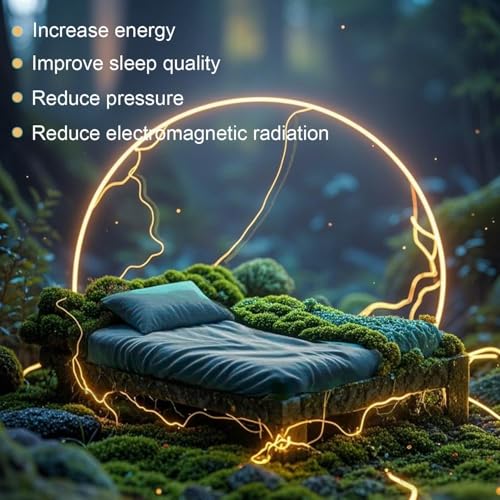 Gray Queen Size Grounding Sheet with Silver Fiber & Organic Cotton - Earth Connected Bedding