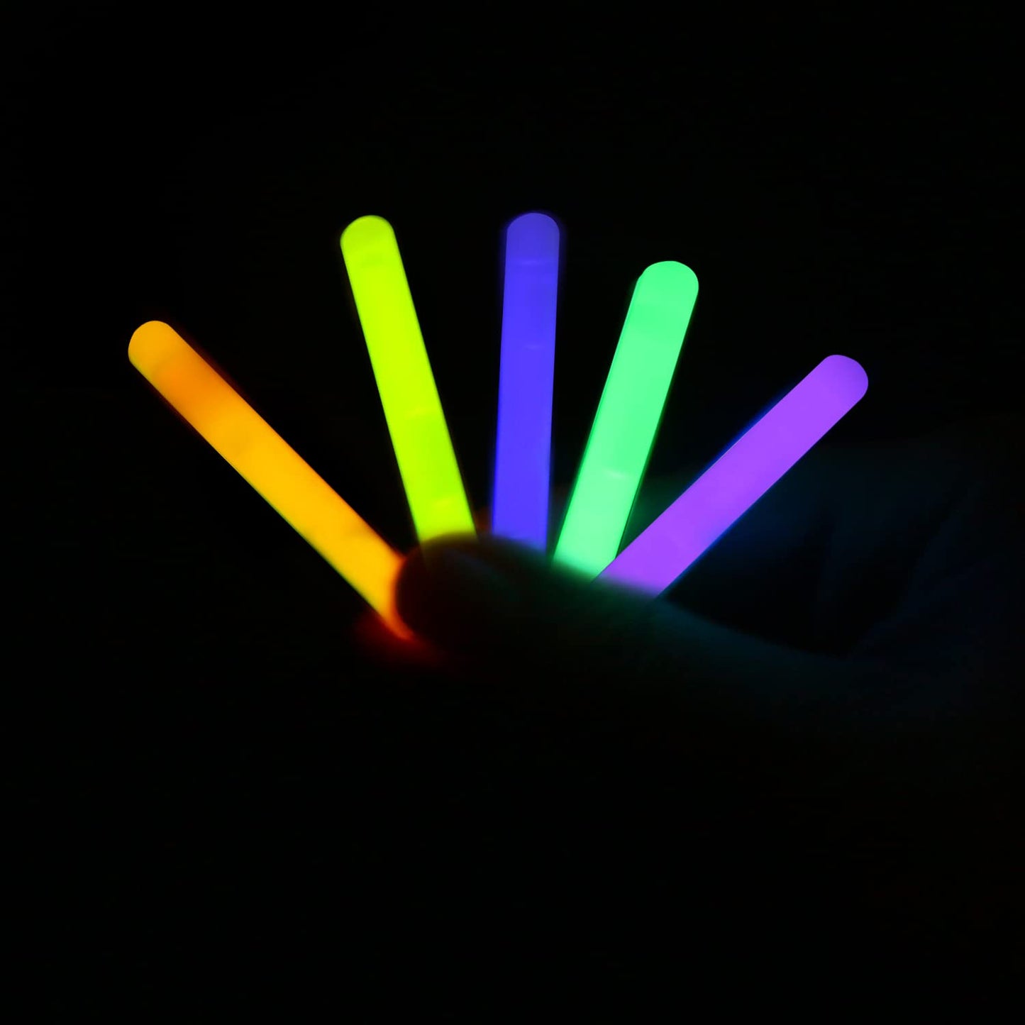 LOMIMOS 100 Easter Mini Glow Sticks(2"),5 Colors Small Toys,Party Favors,for Kids,Easter Egg Basket,Christmas,Halloween