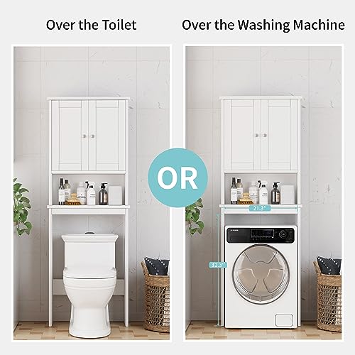 Shintenchi Over the Toilet Storage Cabinet, Bathroom Shelf Organizer