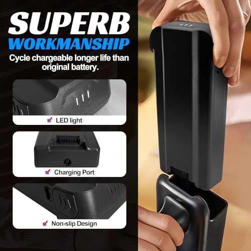 Gray Battery for Bissell PowerClean FurGuard & FurFinder Cordless Vacuum Replacement 4143 4141