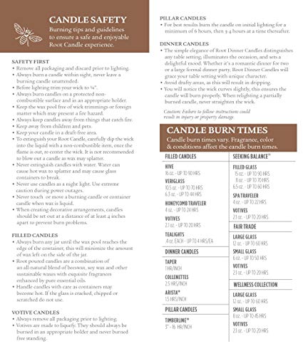 Root Candles Timberline Collenette Dinner Candles Willow, 5", 8-Count (USA-Made)