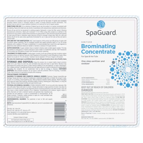 SpaGuard Brominating Concentrate for Spas & Hot Tubs - 2 lb, Single Pack - Variation 1/2 lb