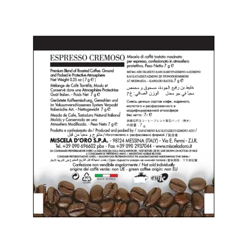 Single Shot Espresso Pods Cremoso - 150 Pack for ESE Coffee Machines