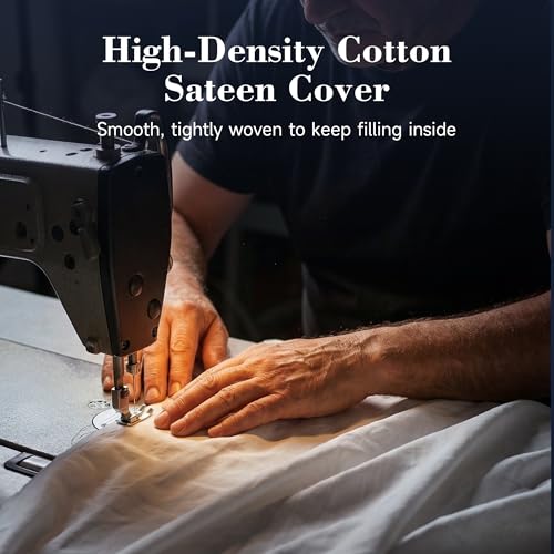 Queen Size Down & Support Hybrid Hotel Pillows Set of 2