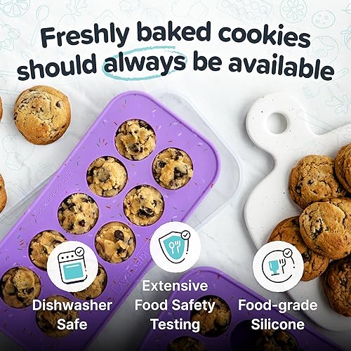 Souper Cubes Silicone Cookie Dough Freezer Containers - 2 Pack
