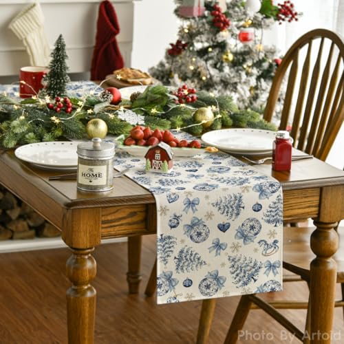 Artoid Mode Pine Trees Xmas Balls Bowknot Snowflakes 210 GSM